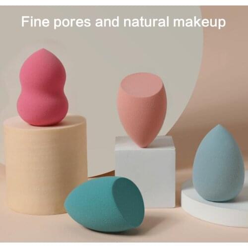 Y1UF 4/8Pcs Makeup Sponge Set Pro Foundation Blending Beauty Sponge for Liquid Cream Powder Multi-colored Makeup Sponge