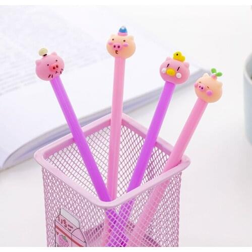 60pcs Kawaii Pen Lot Cute Animal Pens for School Office Supplies Girl Gift Japanese Stationery Kids Prizes Student Writing