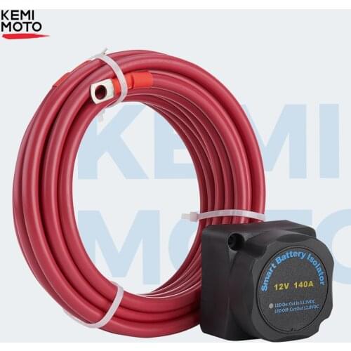 ATV UTV 12V 140A Battery Isolator Voltage Sensitive Relay VSR Automatic Charing for Polaris for Artic Cat Boats, RVs