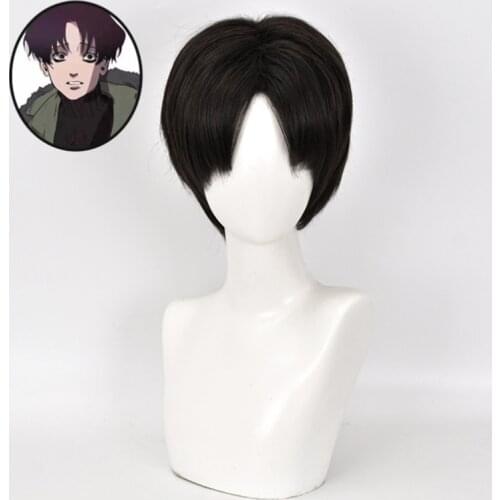 Anime Killing Stalking Yoon Bum Yoonbum Wig Black Hair Cosplay Wig Role Play Halloween Hair Synthetic 30cm