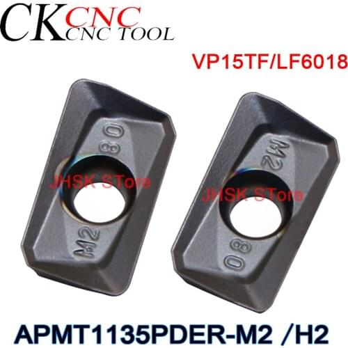 APMT1135PDER-M2 APMT1135PDER-H2 VP15TF APMT1135PDER-M2 LF6018 CNC latheR0.8 milling blade APMT1135 square shoulder cutting blade