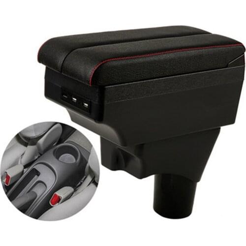 For Nissan March Micra K13 MK4 armrest box central content box interior Armrests Storage car-styling accessories part with USB