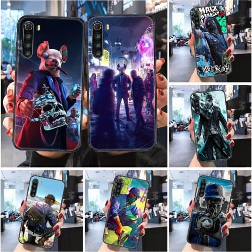 Watch dogs Legion Game Phone case For Xiaomi Redmi Note 7 7A 8 8T 9 9A 9S 10 K30 Pro Ultra Frosted black tpu bumper luxury back