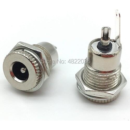 DC-099 5.5mm x 2.1mm 2.5mm DC Power Jack Socket DC099 Female Panel Mount Connector Metal 5.5*2.1 5.5*2.5