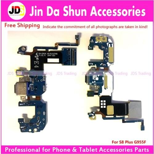 DHL JDS For Samsung Galaxy S8 Plus S8+ G955F SM-G955F USB Dock Charging Port Charger Connector Flex Cable Board FLAT Ribbon