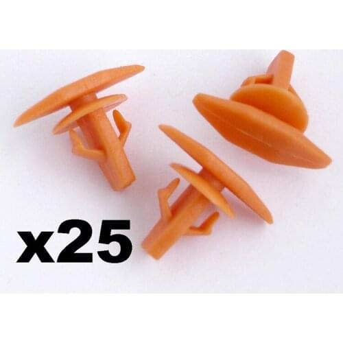 For Honda Rubber Weatherstrip Door and Boot Seal Clips- Orange- Civic, for CR-V