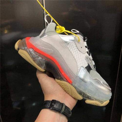 Breathable Women Running Shoes Outdoor Athletic Jogging Sport Shoes For Men Casual Fashion Triple S Brand Sneakers For Unisex