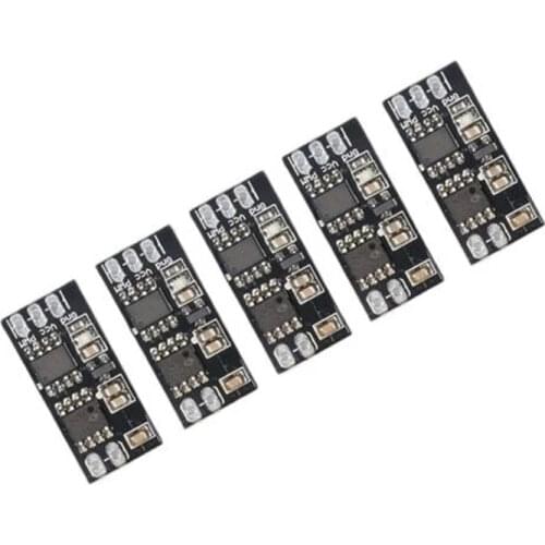 5pcs Mini Brush ESC Dual-Way DC Motor Electronic Speed Controller 1S-3S Motor Drive Module DIY PCB Board for RC Model Boats/Cars