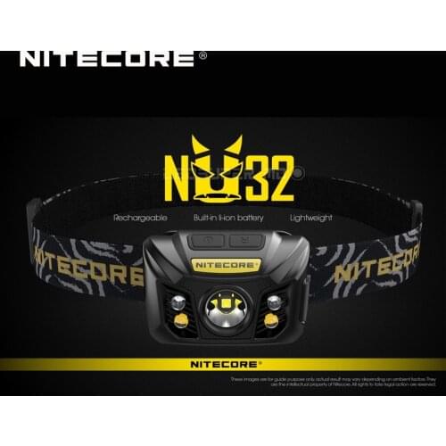Hot Sale Nitecore NU32 CREE XP-G3 S3 LED 550 Lumens High Performance Rechargeable Headlamp Built-in Li-ion Battery