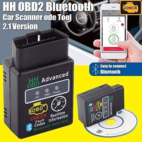 HH OBD ELM327 V2.1 V1.5 Bluetooth OBD2 OBDII CAN BUS Check Engine Car Auto Diagnostic Scanner Tool Interface Adapter For Android