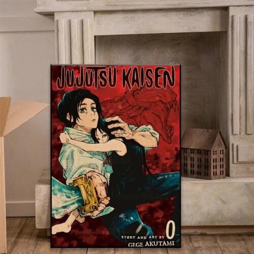 Adventure Anime Jujutsu Kaisen Classic Japan Poster Kids Room Living Room Coffee House Bar Quality Canvas Painting