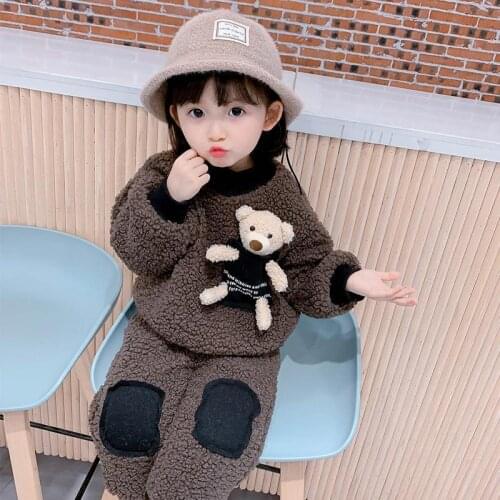2021 Girls Clothes Autumn Winter Kids Sets Toddler Clothes Hooded+pant 2pcs Outfit Children Clothing Suit For Boys Clothing New