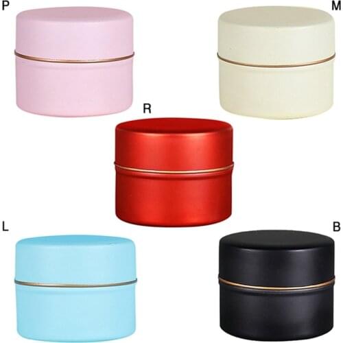 Norbi Metal Tin Box Round Tin Box Small Tea Cans Packaging Cans Flower Tea Cans Portable Caddies Coffee Sugar Storage Jars