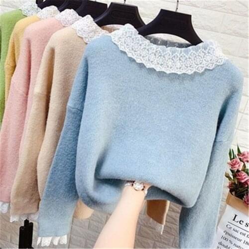 2021 New Fashion Knitted Sweater Women Long Sleeve Autumn Knitwear Sweater Pullovers Sweaters Winter Female Sweater Jumper Y5582