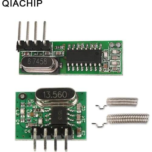 QIACHIP 433mhz Mini Low Power RF Relay Receiver & RF Transmitter Module Wireless Remote Control Switch For Smart Home Switch DIY