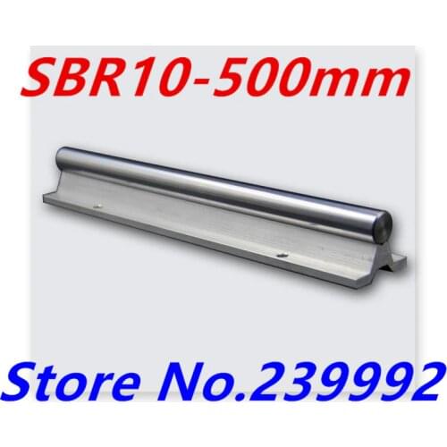 SBR10 500mm linear rail 10mm Round Linear Guide SBR10 L 500mm Support Rails for cnc parts SBR10UU(linear guide only)