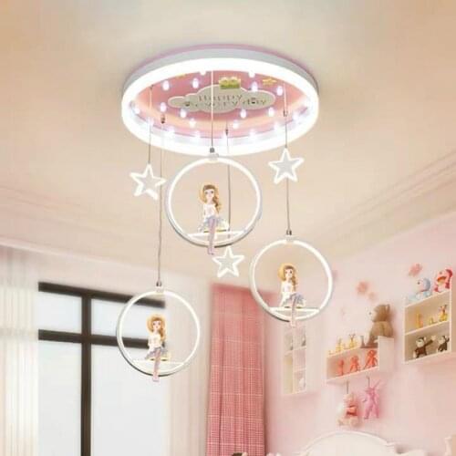 Nordic girl bedroom decor led lights for room indoor chandelier lighting chandeliers ceiling lamps for living room MJ1110