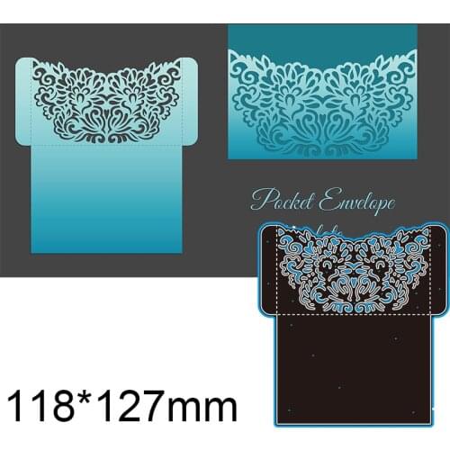 Cutting Dies Butterfly Shape Hollow Packet Envelope Metal for DIY Scrapbooking Photo Album Embossing Paper Card 118*127mm