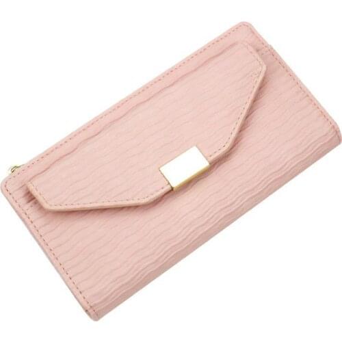 Pu Leather Women Long Wallet 2021 Simple Casual Lady Purse Clutch Large Capacity Wallet Female Coin Purse Pocket