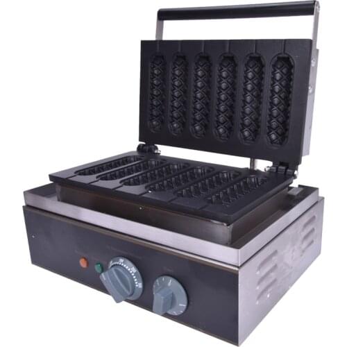 1PC FY-119 Muffin hot dog machine_crispy bar machine_corn shape baking machine_muffin hot dog rods Six, crisp machine