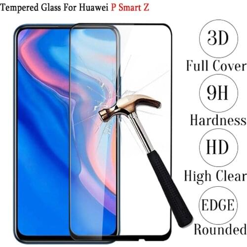 3D Protective Glass For Huawei P Smart Z Tempered Glass Full Cover For Huawei Psmart Z Psmartz 64gb Global Screen Protector Film