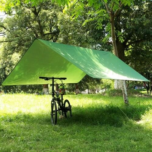 3X3 Tent Outdoor Multifunctional Square Camping Canopy Waterproof Sunscreen UV Proof Beach Awning Coated With Silver Floor Cloth