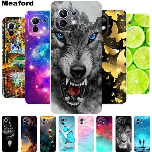 For Xiaomi Mi 11 Case Silicon Back Cover Phone Case For Xiaomi Mi 11 mi11 Soft Case for Xiomi 11 mi 11 2021 coque bumper Bag