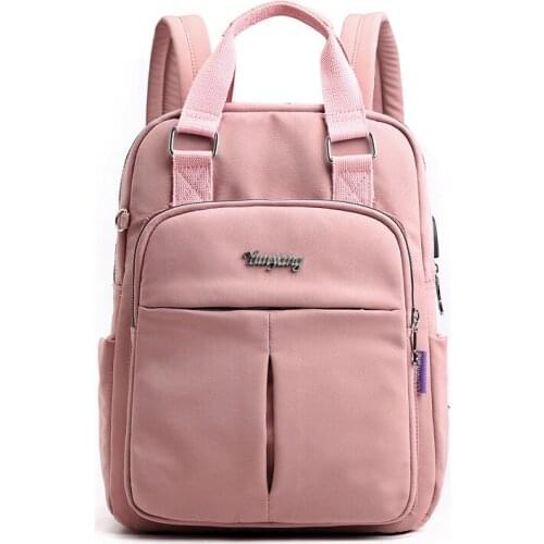 Girls Laptop Backpacks Pink Men USB Charging Bagpack Women Travel Backpack School bags Bag For boys Teenage mochila escolar 2019