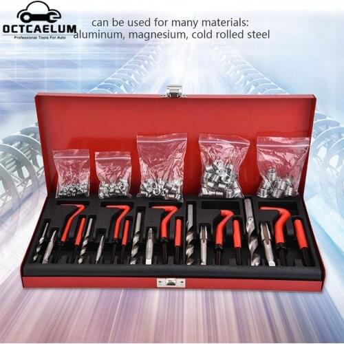 Damaged Thread Repair Tool For Car Motorcycle Spark Plug Thread Repair Kit Auto Garage Tools M5 M6 M8 M10 M12 ST0040