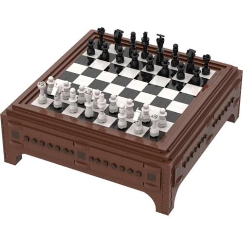 Chess Enthusiast Building Block Model Leisure Entertainment International Competition Game Assemble Competition Collection Gift