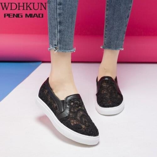 Fashion Lace White Sneaker Brethable Summer Sneakers for Women Casual Shoes Hidden Heel Wedge Platform Vulcanize Shoe Woman