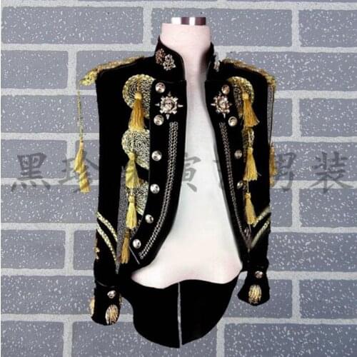 Rock men suits designs masculino homme terno stage costumes for singers men sequin blazer dance clothes jacket star style dress