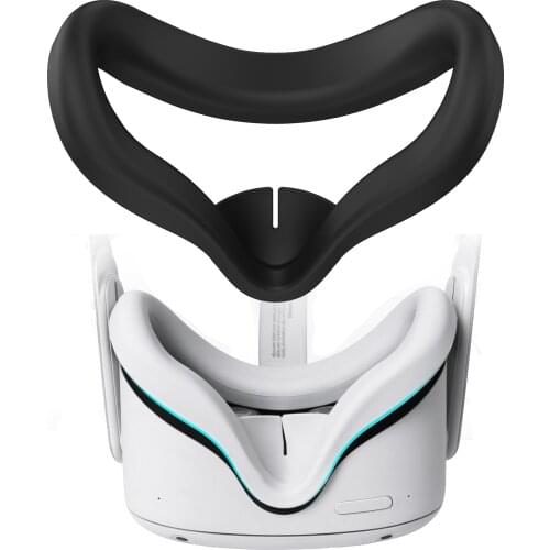 Soft silicone Mask For Oculus Quest 2 Replacement Face Pad Cushion Face Cover Bracket Protective Mat Eye Pad VR Accessories