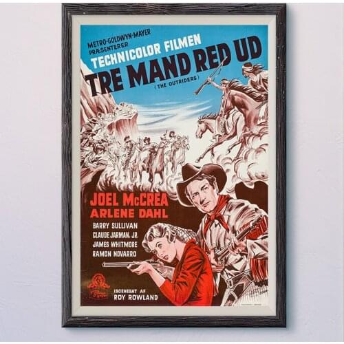 N492 THE OUTRIDERS (2) Vintage Classic Movie Wall Silk Cloth HD Poster Art Home Decoration Gift