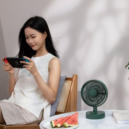 Xiaomi Youpin Smart Home Desktop Fan Digital Display Shaking Head USB Fan Stepless Wind Speed Low Noise Portable Feather Office