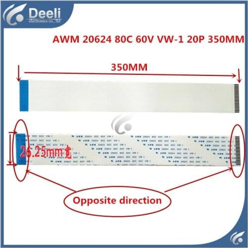 2pcs good Working New original AWM 20624 80C 60V VW-1 20P 1.25MM long 350MM Out of plane