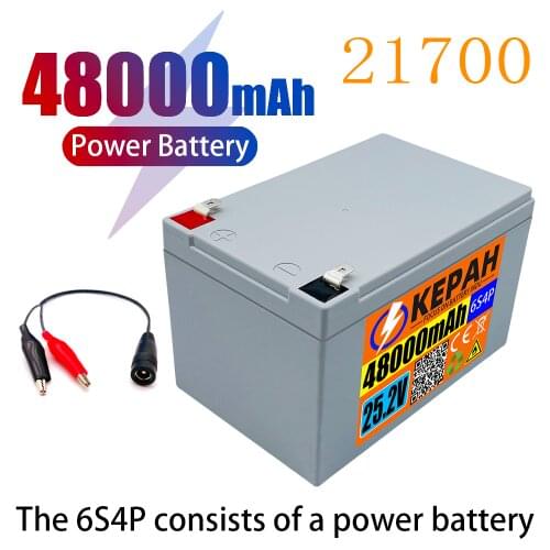6s4p 24V 48ah 21700 battery very durable 25,2v 48000ah electric bicycle moped /electric bicycle / high power for different tools