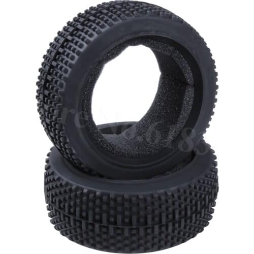 2pcs RC 1/8 Buggy Rubber Tyre Tire Diameter 115 Width: 42mm For HSP Redcat HPI Losi Hobao Hyper