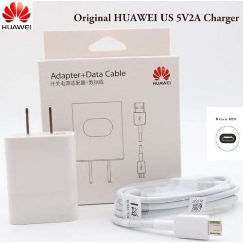 Original EU US Huawei Mate 10 Lite charging 5V2A charger and micro cable for p8 p9 p10 lite mate 10 lite Honor 8x 7x y5 y6 y7 y9