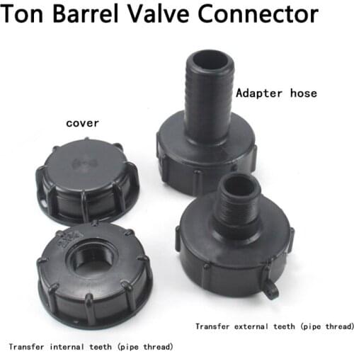 Ton barrel valve joint ton barrel fittings ton barrel 2 "thick wire adapter 60 thick thread diameter adapter 1Pcs