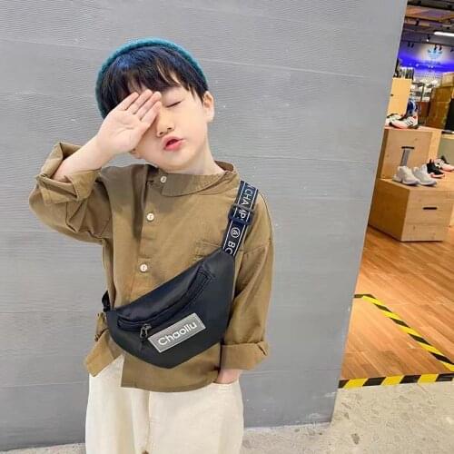 Korean Children Bag Baby Mini Cartoon Diagonal Crossbody Boy Girl Chest Cute Simple Fashion All-Match Outing Waist Backpack