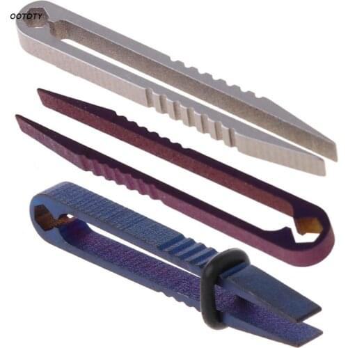 Titanium Tweezer TC4 Ti EDC Gear Clamp Pick Up Clamping Gadget Pocket Multipurpose Travel Clip Mini Tool Camp Hike Outdoor