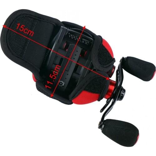 Waterproof Breathable Fishing Reel Bag Protective Case Cover Baitcasting/Drum/Spinning/Raft Reel Bag Fish Wheel Protector Pouch