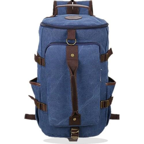 Z.L.D.Casual Backpack MenS Large Capacity Travel Bag Backpack Vintage Canvas Backpack Student School Bag Luggage Bags