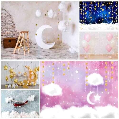 Children Birthday Photography Backdrops 1st Baby Shower Newborn Portrait Photo Background Party Studio Photocalls 21519 HT-07