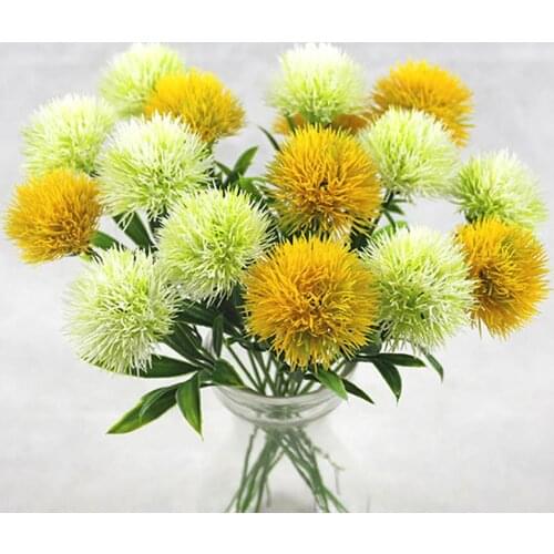 1 Pieces Plastic Dandelion household products vases for home decor wedding bridal accessories clearance cheap Artificial flowers