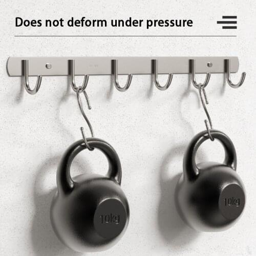 304 Stainless Steel Hook Punch-free Hooks Bathroom Towel Hook Strong Seamless Kitchen Hooks Metal Storage Rack Organizer