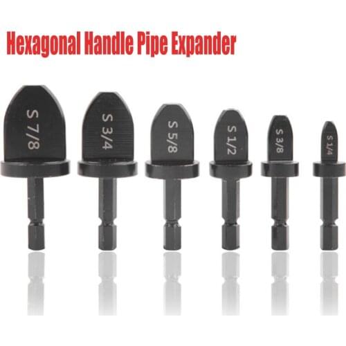 5Pcs /6Pcs Imperial Tube Pipe Expander Drill Bits For Air Conditioner Conditioning Swaging Tool 7/8 3/4 5/8 1/2 3/8 1/4 Inch