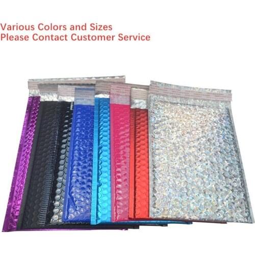 50pcs/Lot 150x180mm Multiple Colour Bubble Padded Mailers Envelopes Gift Bag Bubble Mailing Envelope Bag Packaging Shipping Bags
