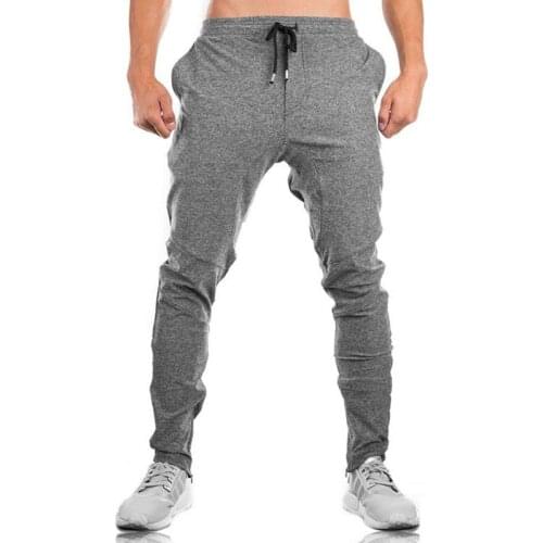 Muscle Brothers Sports Fitness Pants Mens Autumn and Winter Slim Casual Running Training Squat Pants